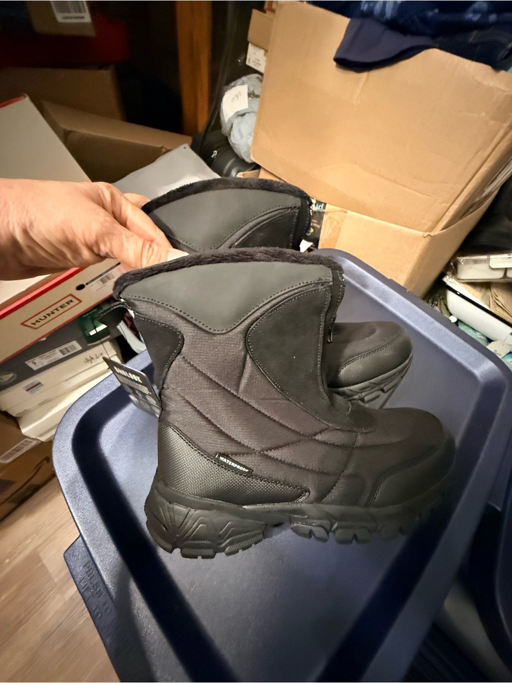Men's Insulated Snow & Rain Boots - Black